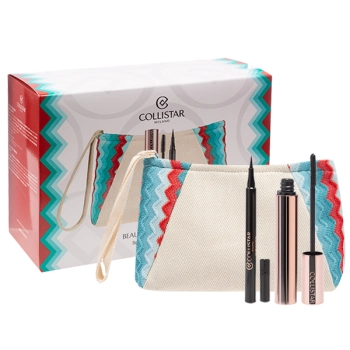 Zestaw Collistar Infinito Extra Black Mascara 7,5ml + Eye Marker 01 Black 1ml + Pouch