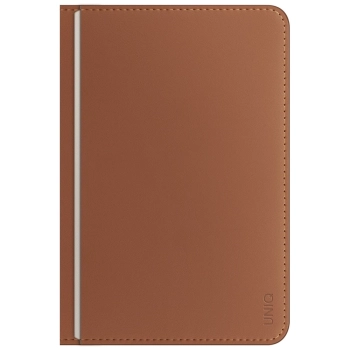 Etui na paszport UNIQ Belmont z Apple    Find My blokada RFID karmelowy beżowy