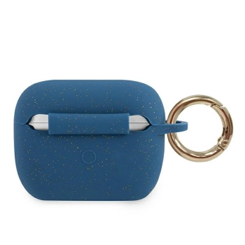 Guess GUACAPSILGLBL AirPods Pro coverniebieski/blue Silicone Glitter