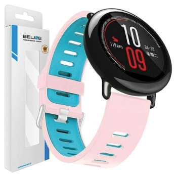 Beline pasek Watch 20mm Double ColorSilicone różowo-niebieski pink/blue box
