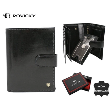 Duży, skórzany portfel męski — Rovicky