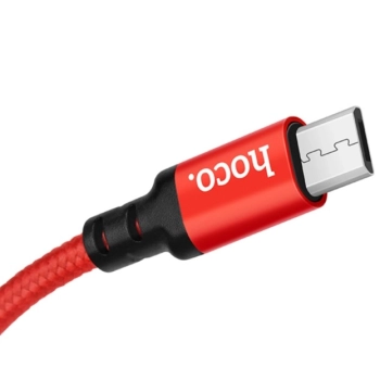 HOCO kabel X14 Micro USB 3.1A 2M Czerwony