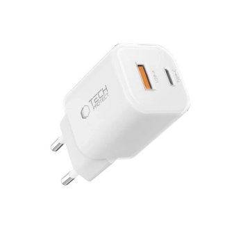 Ładowarka sieciowa Tech-Protect NCM33W 2-porty PD33W/QC3.0 - biała