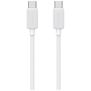 Kabel USAMS KY Series US-SJ691 60W USB-C do USB-C 1m biały