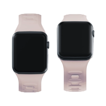 38/40/41/42 mm Latte (small) - 3mk Silicone Watch Strap for Apple
