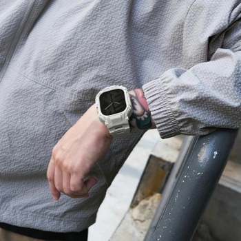 Skinarma pasek+etui Mecha 2in1 Apple     Watch 49mm czarny/black