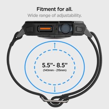 SPIGEN LITE FIT PRO APPLE WATCH 4 / 5 / 6 / 7 / 8 / 9 / SE (44 / 45 MM) MATTE BLACK