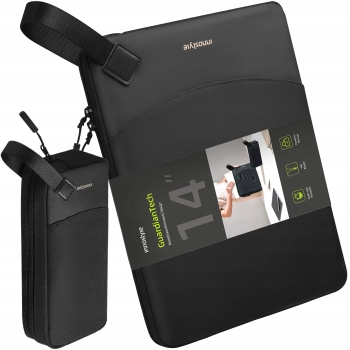 INNOSTYLE ZESTAW TORBA NA LAPTOPA 13 14 WODOODPORNA + ETUI NA GADŻETY CZARNA