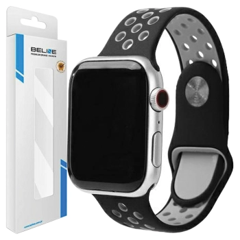 Beline pasek Apple Watch Sport Silicone38/40/41mm czarno-szary black/gray