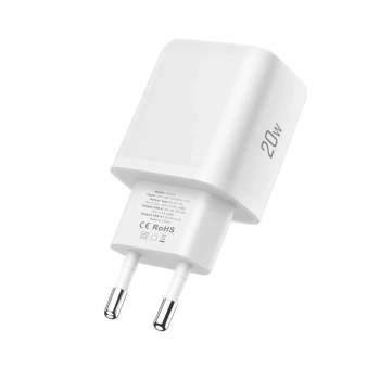 Ładowarka sieciowa Tech-Protect NCA20 PD 20W QC3.0 USB-A / USB-C + Kabel USB-C / Lightning 100cm - biała