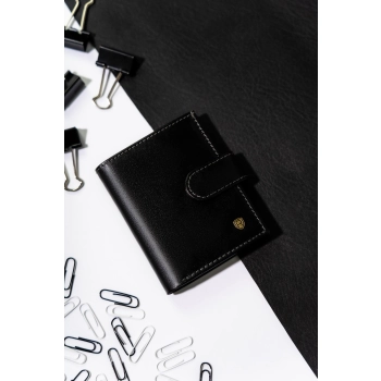 Eleganckie skórzane etui męskie na karty Rovicky RFID praktyczne portfel