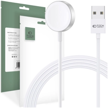 TECH-PROTECT ULTRABOOST MAGNETIC CHARGING CABLE 120CM APPLE WATCH WHITE