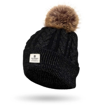 Czapka PTN elegancka black stylowa do codziennego noszenia