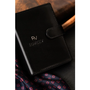 Skórzany portfel męski wyposażony w system RFID - Rovicky