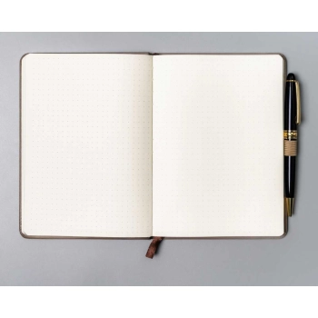 Notes planer dziennik z gumką zakładką B6 elegancki Peterson twarda okładka