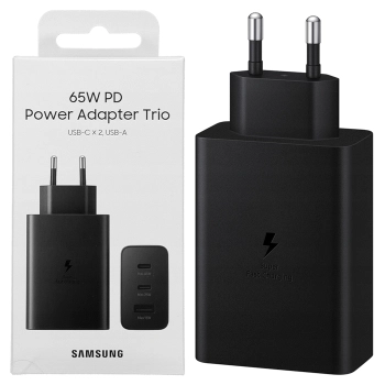 Ład. siec. Samsung EP-T6530NB PD 65W 3w12xUSB-C 1xUSB-A czarny/black
