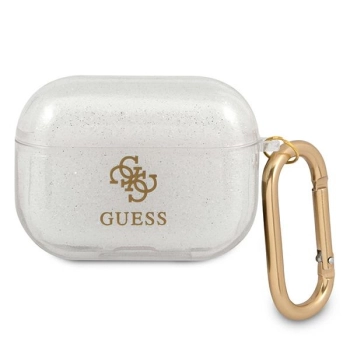 Guess GUAPUCG4GT AirPods Pro coverTransparent Glitter Collection