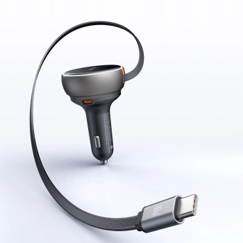 MCDODO MOCNA SZYBKA ŁADOWARKA SAMOCHODOWA 3X USB USB-C PD 80W LED KABEL 1M