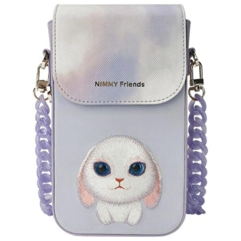 Nimmy torebka na telefon                 fioletowy/purple Big Eyed Pet 2.0 Rabbit