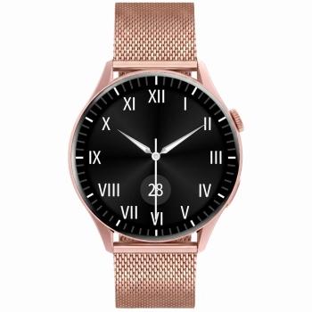 Smartwatch Gravity Różowe Złoto Pasek + Bransoleta GT11-7