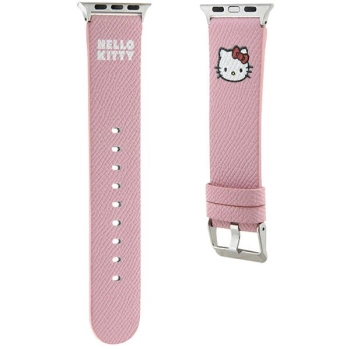 Hello Kitty Pasek HKAWMPGKHP Apple Watch 38/40/41mm różowy/pink strap Kitty Head