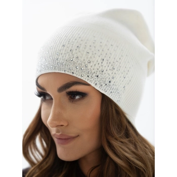 Czapka PTN HAT-01-7460 elegancka biała do noszenia zapach