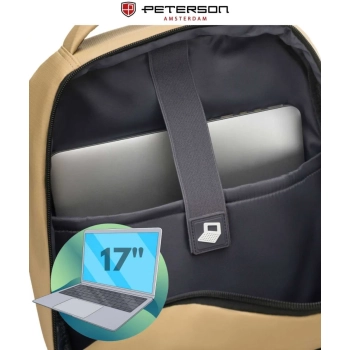 Plecak podróżny z miejscem na laptopa pojemny ergonomiczny Peterson