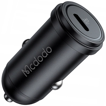 MCDODO MOCNA SZYBKA ŁADOWARKA SAMOCHODOWA DO TELEFONU MAŁA USB-C 30W LED