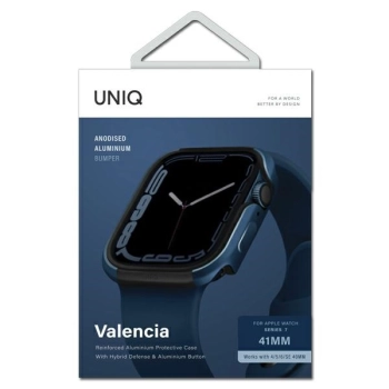 UNIQ etui Valencia Apple Watch Series4/5/6/7/8/9/SE/SE2 40/41mm. niebieski/cobalt blue