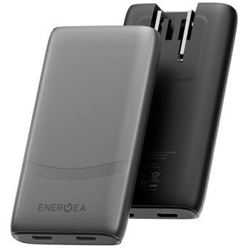 Ładowarka sieciowa Energea TravelWorld   Edge 65W 2xUSB-C PD/PPS/QC3.0 (US/UK/EU) grafitowy