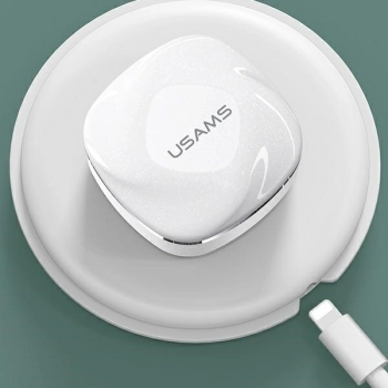 USAMS Słuchawki Bluetooth 5.0 TWS SDseries bezprzewodowe biały/white BHUSD01