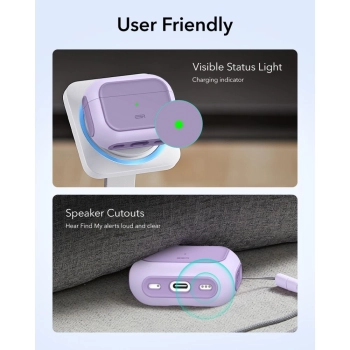 ESR ORBIT HALOLOCK MAGSAFE APPLE AIRPODS PRO 3 LAVENDER