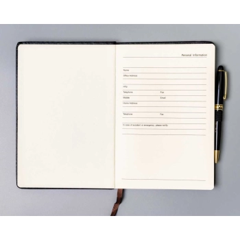 Notes organizer notatnik planer z gumką A5 Peterson w linie elegancki