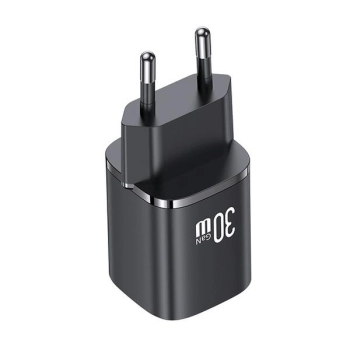 USAMS Ład. siec. CC254 30W GaNUSB-C/USB-A Fast Charging HC Series czarny/black CC254TC01