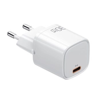 MCDODO SZYBKA ŁADOWARKA SIECIOWA DO TELEFONU ZASILACZ USB-C GAN PD QC - 30W