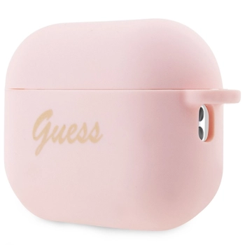 Guess GUAP2LSCHSP AirPods Pro 2 (2022/2023) cover różowy/pink Silicone Charm Heart Collection