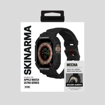 Skinarma pasek+etui Mecha 2in1 Apple     Watch 49mm czarny/black