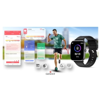 Smartwatch Giewont elegancki zegarek do codziennego noszenia