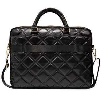 Guess Torba GUCB15ZPSQSSGK 16czarny/black Quilted 4G