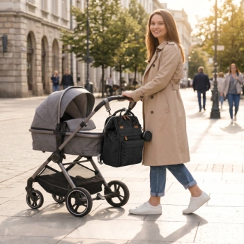 Plecak dla mamy torba do wózka Peterson mommy bag pojemny wielofunkcyjny