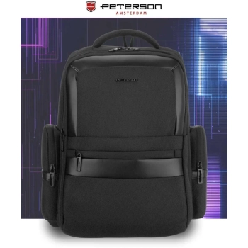 Plecak podróżny z miejscem na laptopa pojemny elegancki miejski Peterson