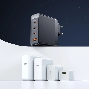MCDODO SZYBKA ŁADOWARKA SIECIOWA GAN DO MACBOOK 4X USB-C USB 100W KABEL 2M