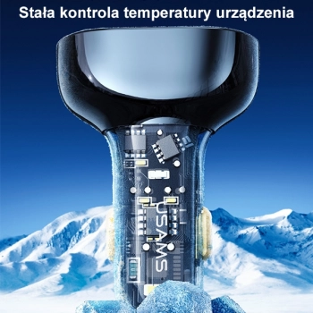 USAMS Ład. sam. 2xUSB+1xUSB-C 80WFast Charge niebieski/blue CC159CC02 (US-CC159)