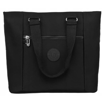Nylonowy, pojemny shopper damski - Peterson