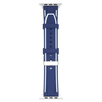 Beline pasek Apple Watch Solid Silicone42/44/45/49mm granatowo-biały  navy/white