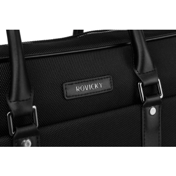 Torba na laptopa czarna na ramię pojemna na dokumenty A4 ROVICKY