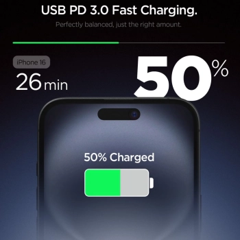 SPIGEN ESSENTIAL EE201EU 1-PORT NETWORK CHARGER 20W WHITE