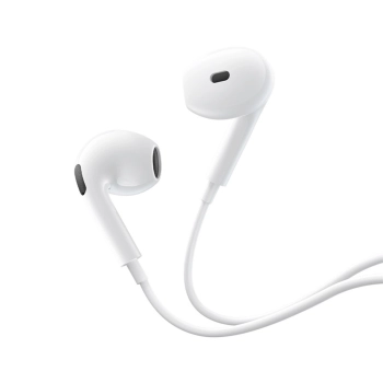 Słuchawki Baseus Encok HZ19 z mini jack przewodowe douszne - białe