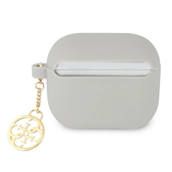 Guess GUA3LSC4EG AirPods 3 coverszary/grey Silicone Charm 4G Collection