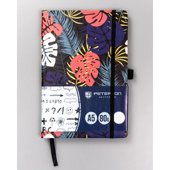 PETERSON A5 Notes w kropki kolorowa twarda okładka 100 kartek na prezent